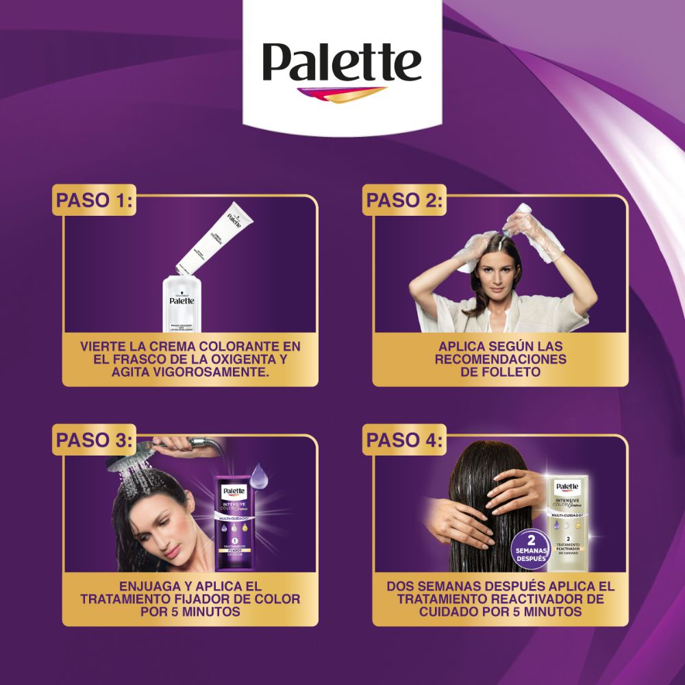 Tinte para cabello PALETTE color creme rubio cobrizo (1  und) img #5