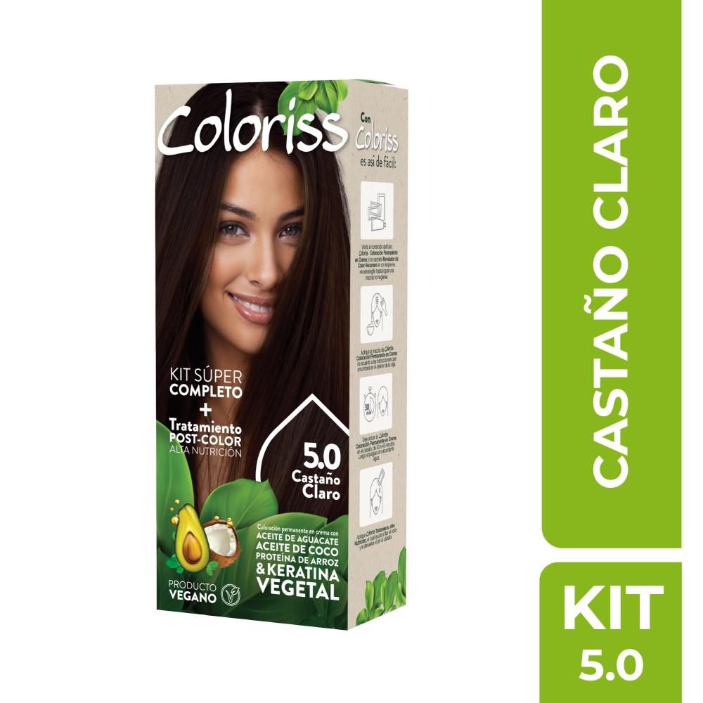 Tinte para cabello COLORISS completo castaño claro (1  und)