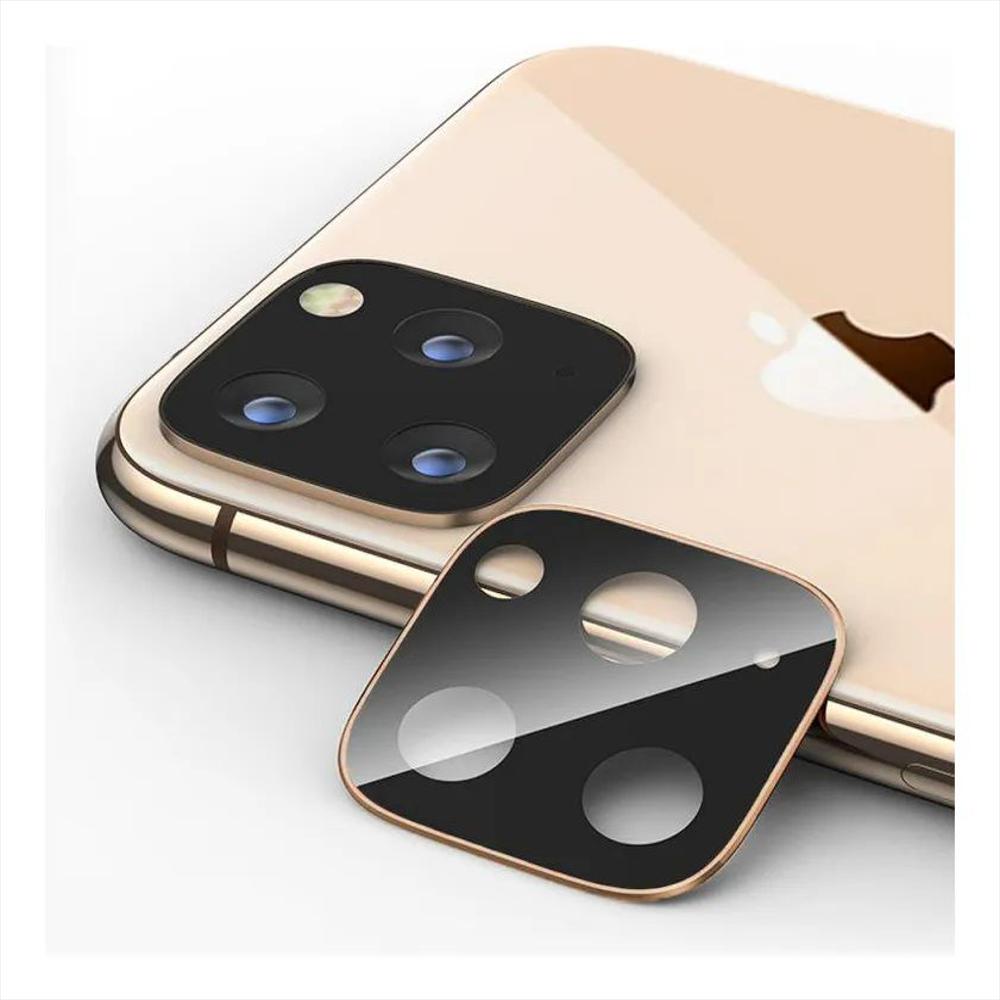 Protector Camara Con Lente Dorado Para Iphone 11 Pro Max img #1