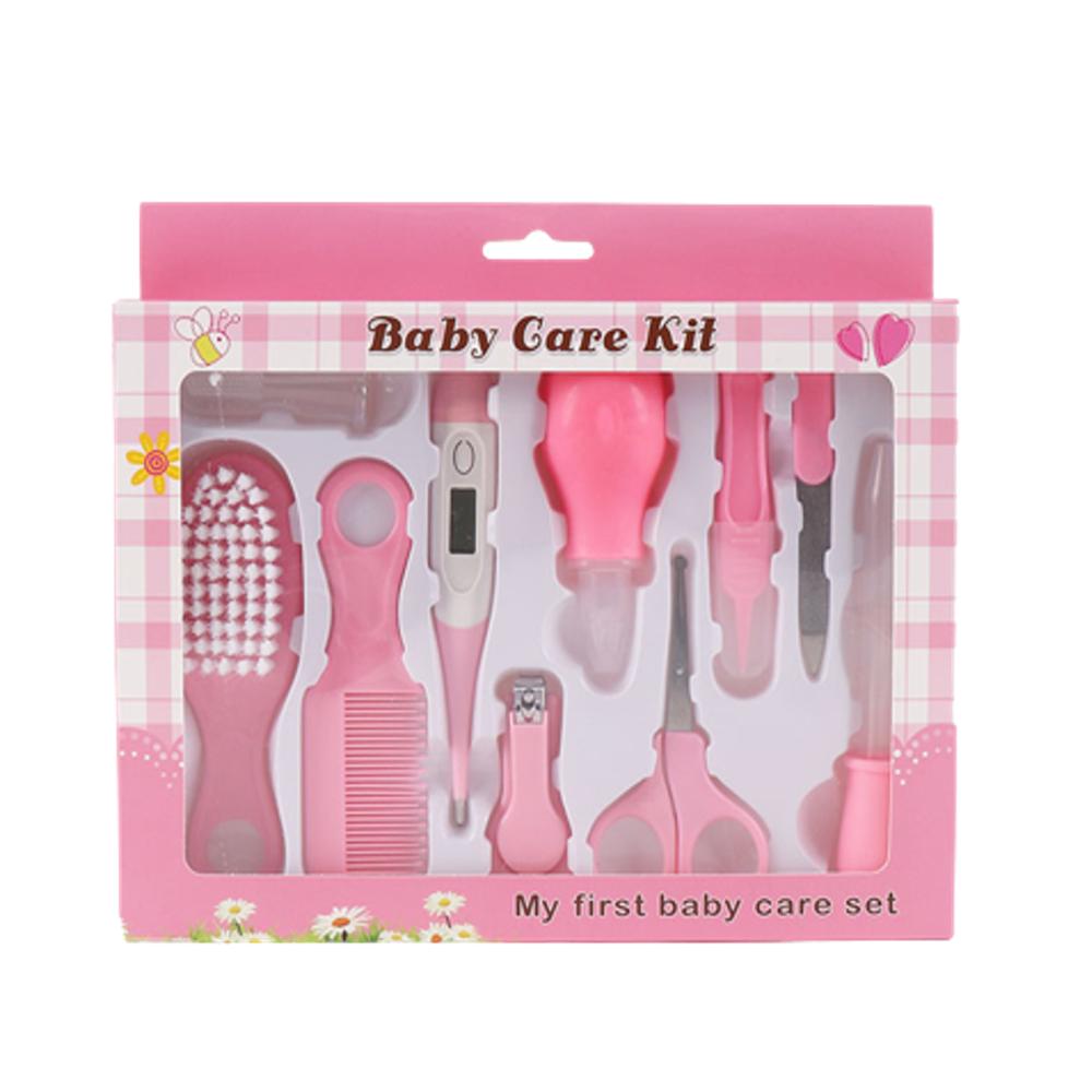 Set/Kit Cuidado Aseo Higiene Bebé Niño X 10 Pieza Rosa img #1