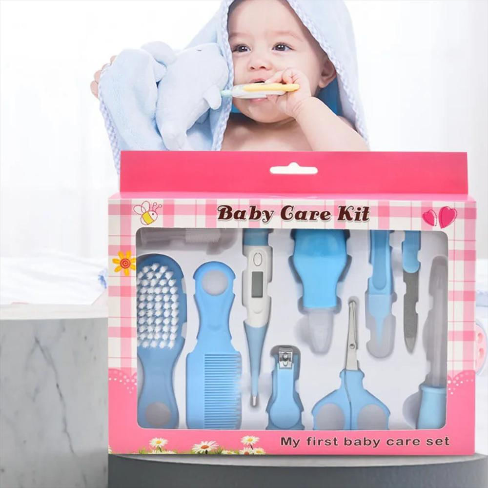 Set/Kit Cuidado Aseo Higiene Bebé Niño X 10 Pieza Azul img #2
