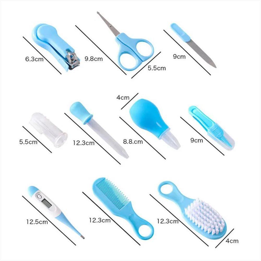 Set/Kit Cuidado Aseo Higiene Bebé Niño X 10 Pieza Azul img #4
