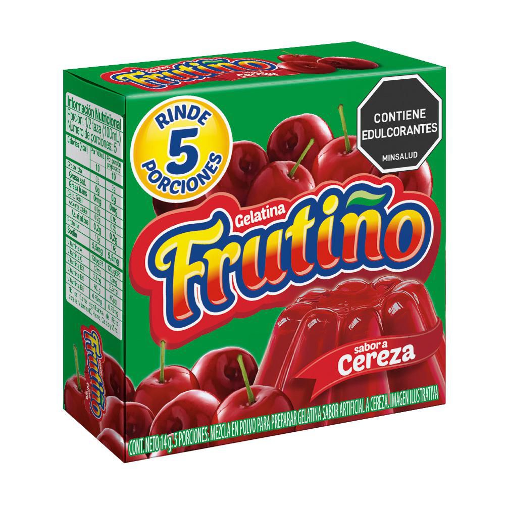 Gelatina en polvo FRUTINO sabor a cereza (14  gr) img #1