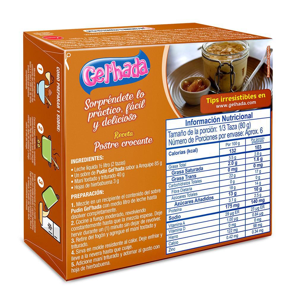 Púdin GEL HADA de arequipe caja (85  gr) img #2