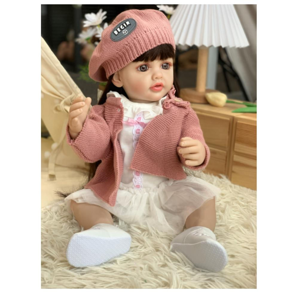 Muñeca Reborn Realista Infantil Inteligente Habla Accesorios img #3