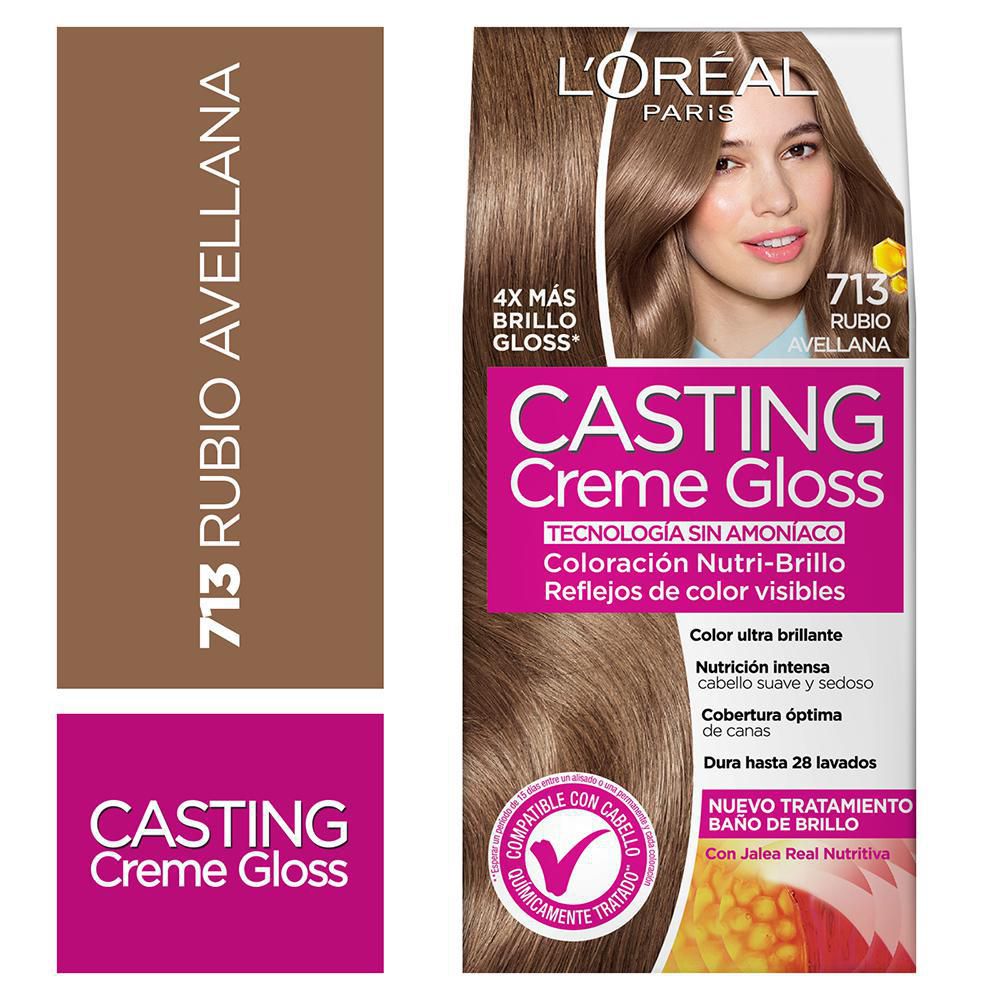 Tinte para cabello CASTING CREME sin amoníaco rubio glace (1  und)