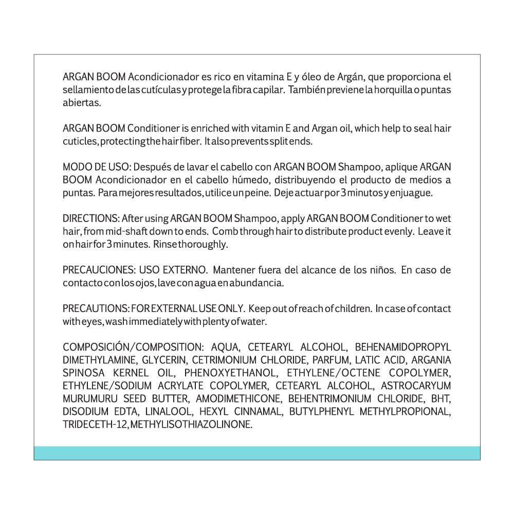 Acondicionador AMABELLE argán boom, hidratación y brillo (300  ml) img #3