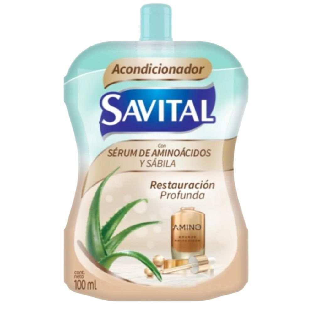 Acondicionador SAVITAL aminoácidos y sábila (100  ml) img #2