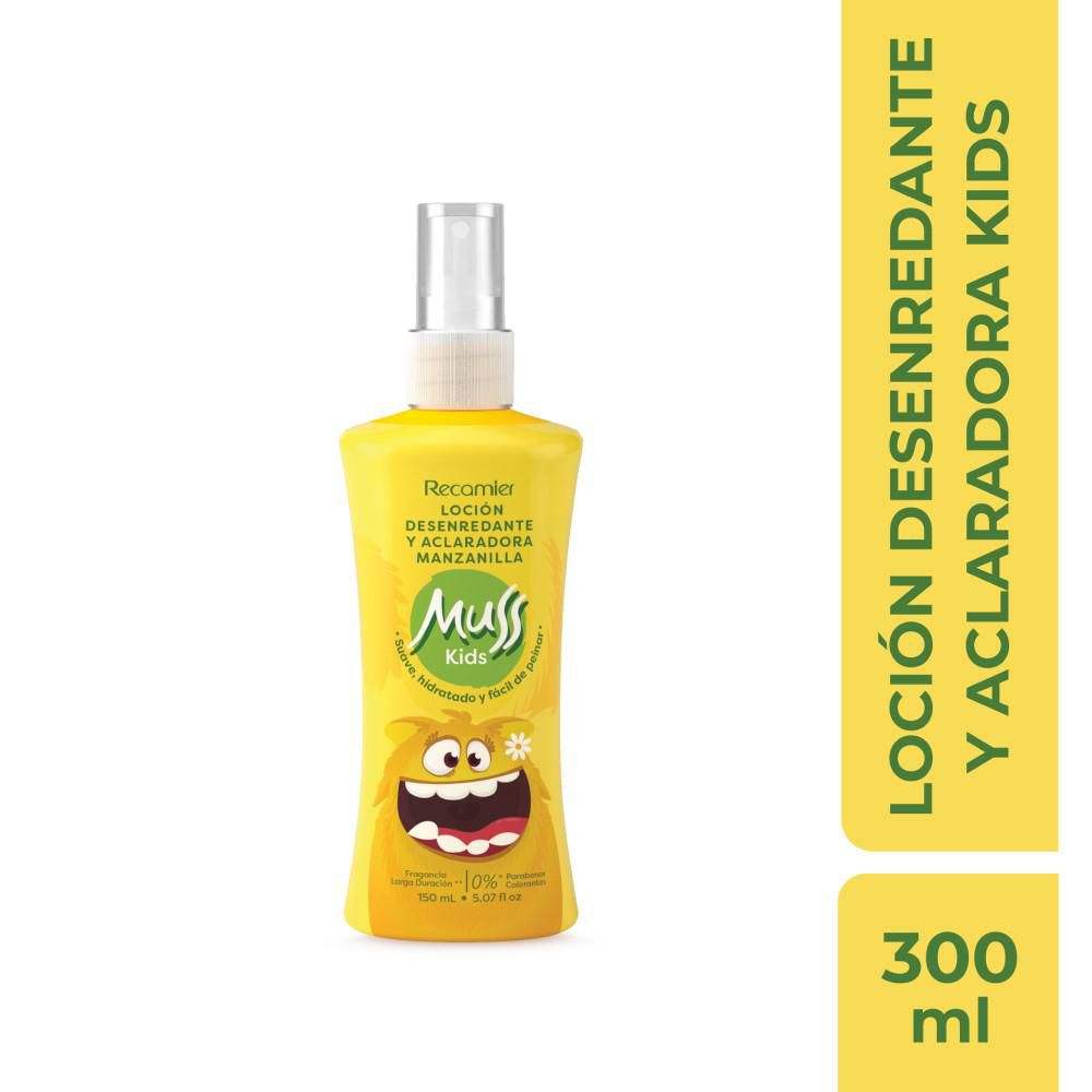 Locion capilar  MUSS desenredante manzanilla (150  ml)