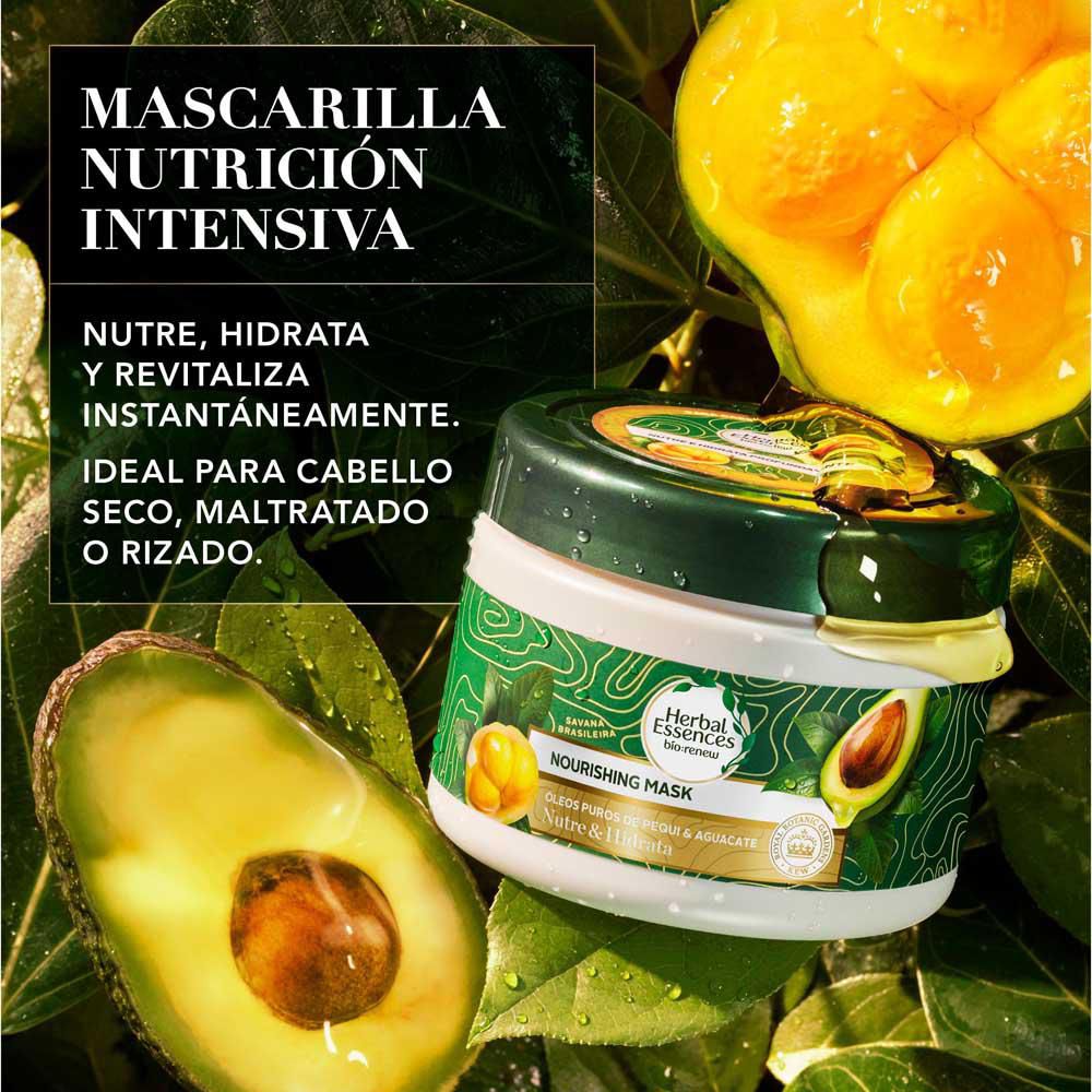 Mascarilla capilar HERBAL ESSENCES nutre e hidrata con aguacate (300  ml) img #2