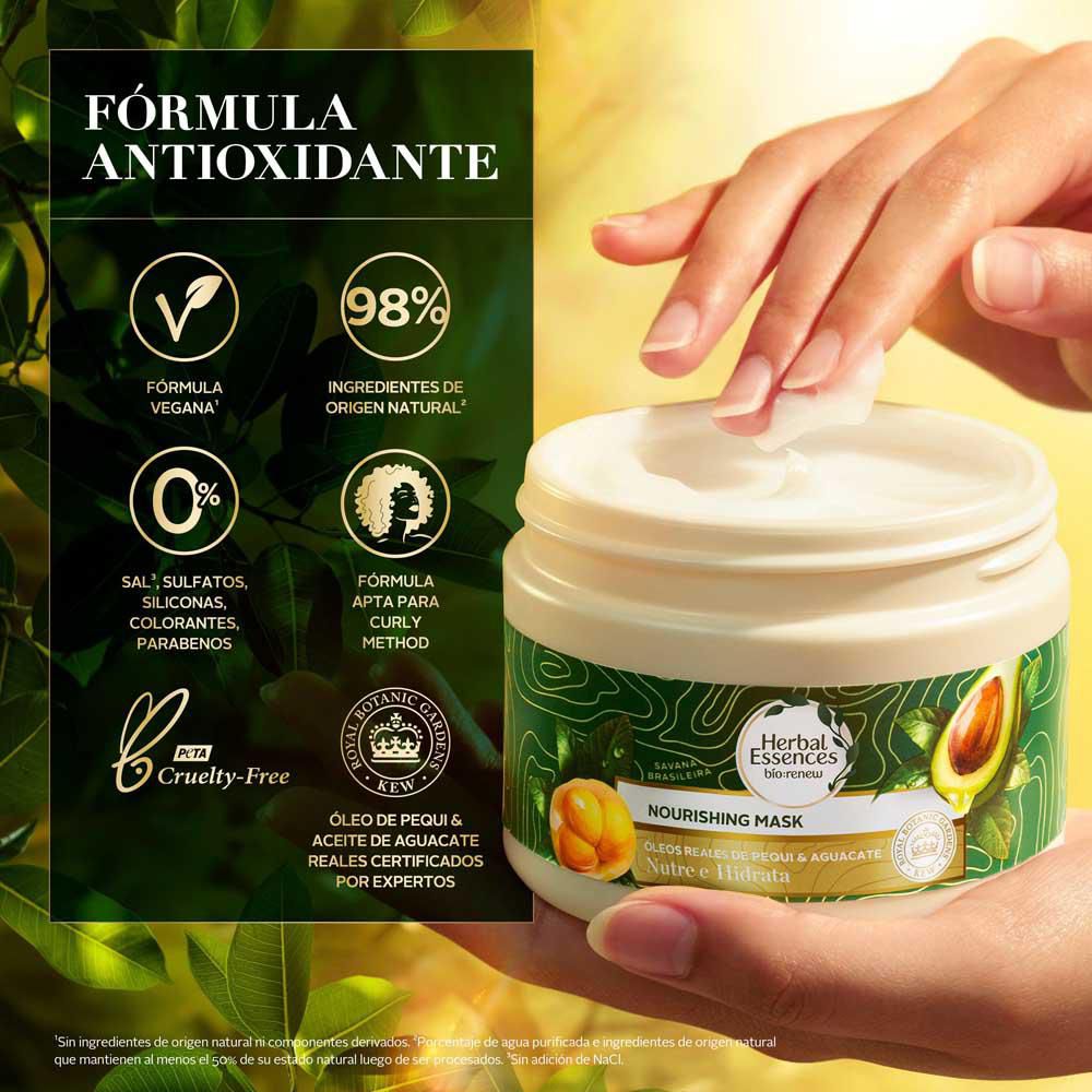 Mascarilla capilar HERBAL ESSENCES nutre e hidrata con aguacate (300  ml) img #6