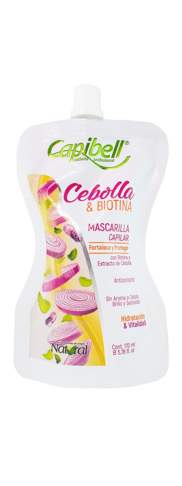 Mascarilla capilar CAPIBELL cebolla y biotina (170  ml)