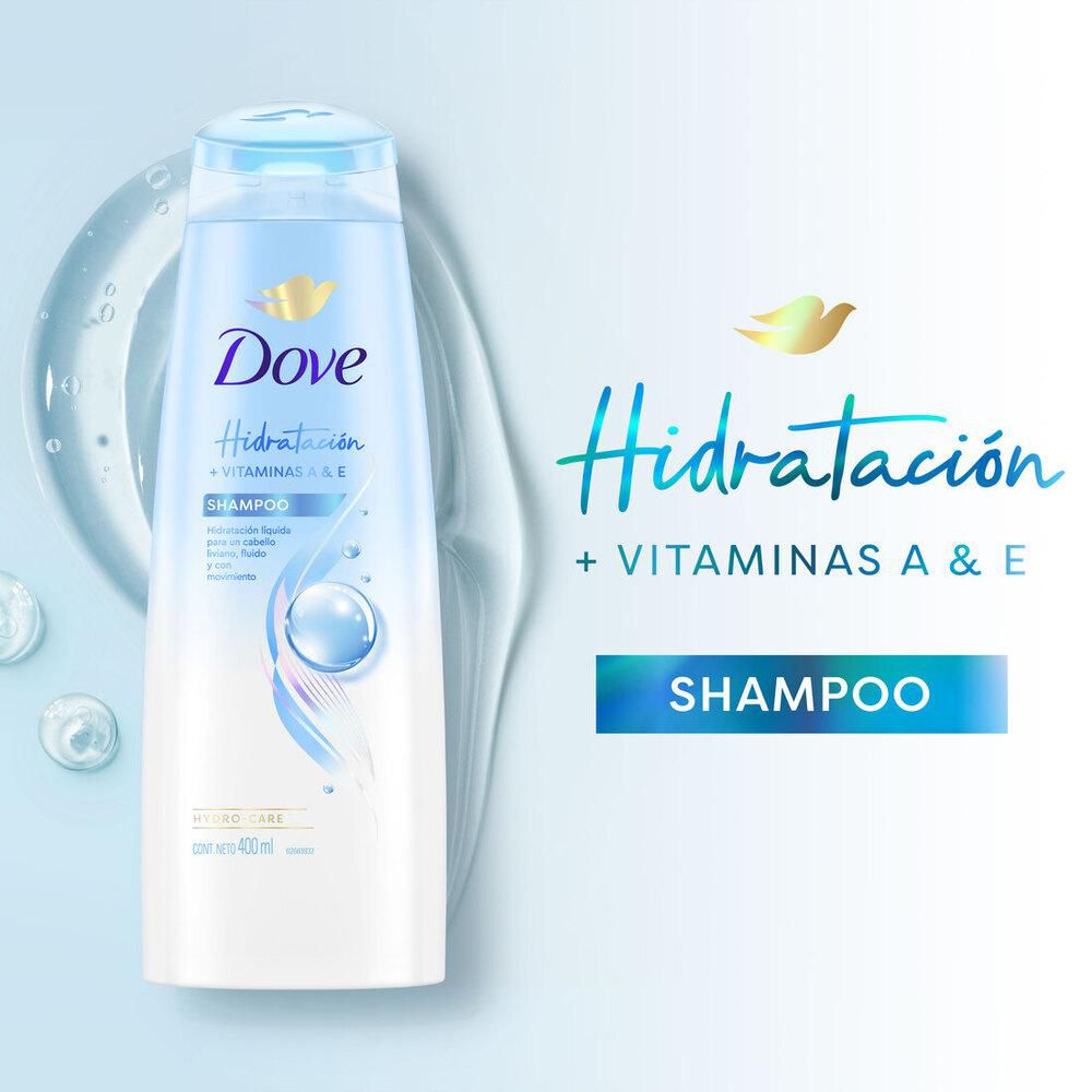 Shampoo DOVE hidratación vitaminas A&E (800  ml) img #4