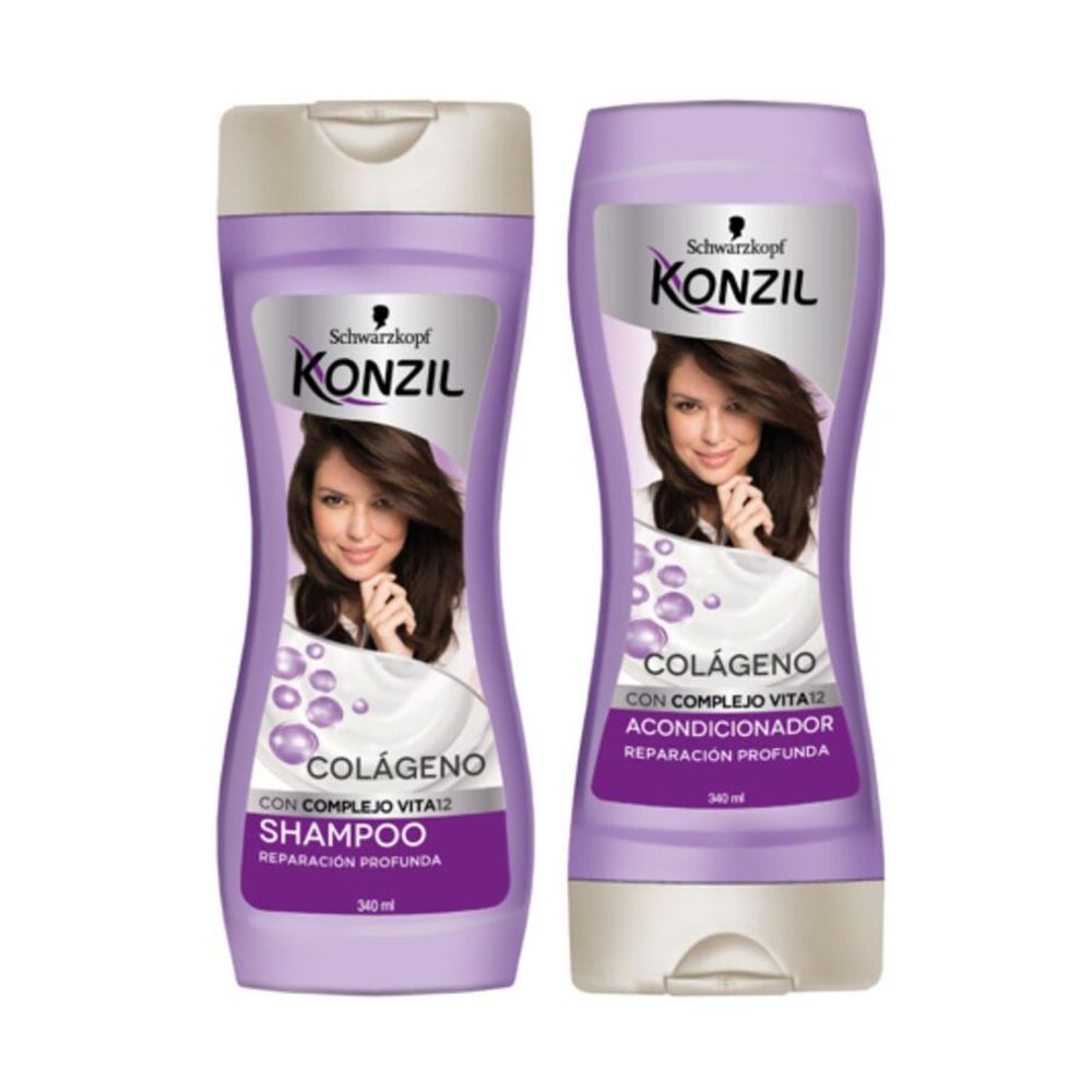 Shampoo KONZIL colágeno acondicionador (2  UNIDAD)