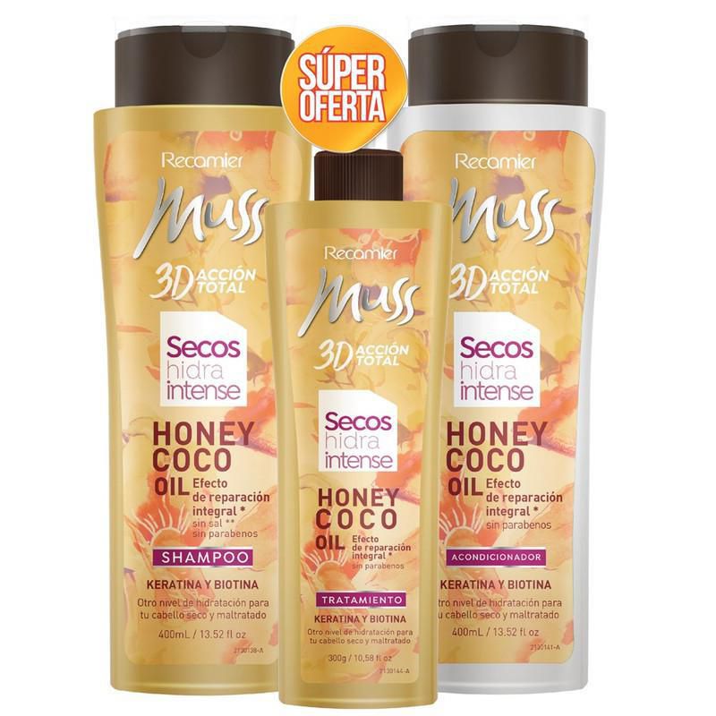 Shampoo MUSS  + acondicionador + tratamiento (1100  ml) img #1