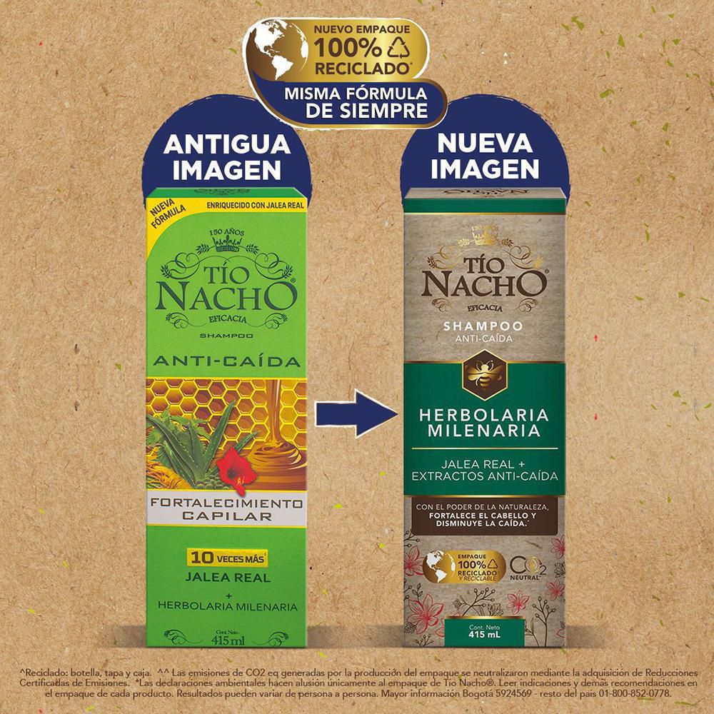 Shampoo TIO NACHO caída del cabello pack (830  ml) img #6