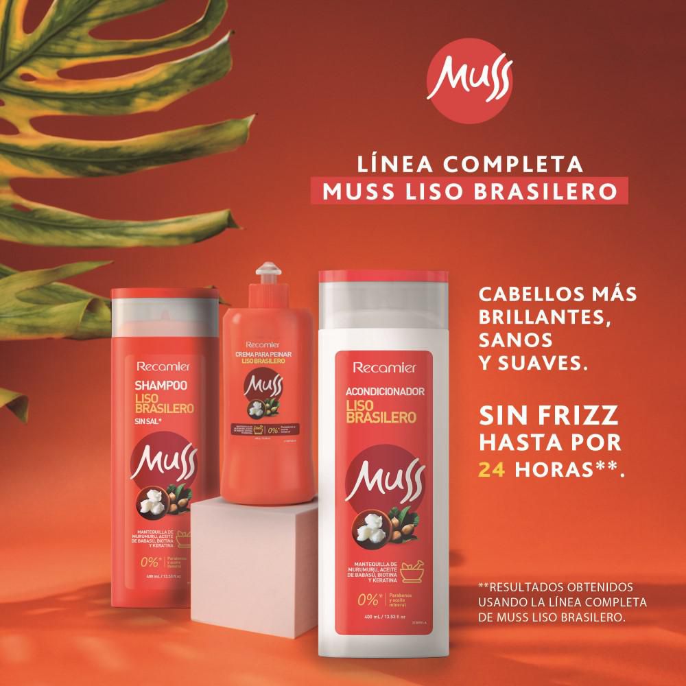 Crema para peinar MUSS liso brasilero (300  gr) img #3