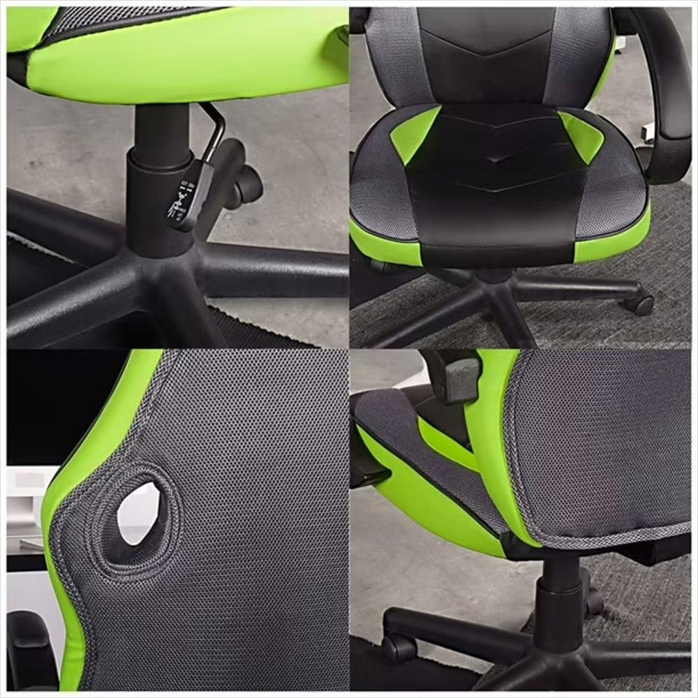 Silla Gamer Ergonomica Reclinable Multicolor Cuero Sintético img #2