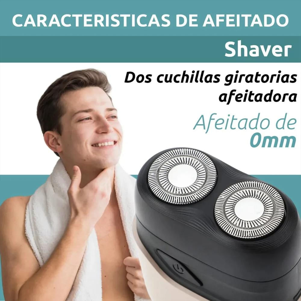 Afeitadora Eléctrica Inalámbrica Recargable Resistente Agua img #4