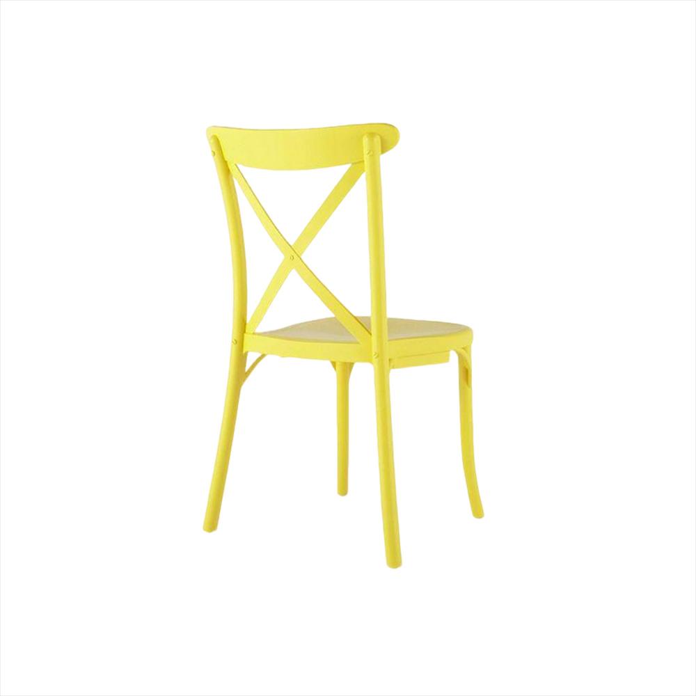 Silla Crossback Pp Para Niños, Color Amarillo img #2