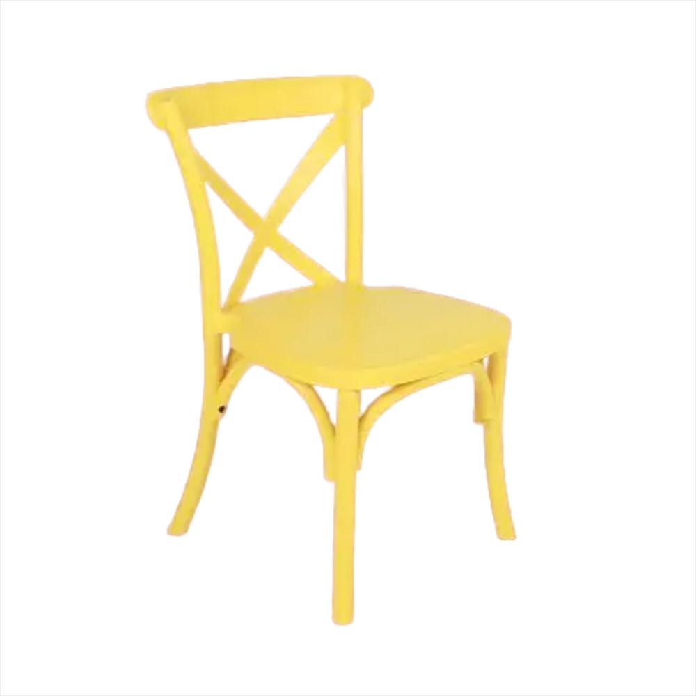 Silla Crossback Pp Para Niños, Color Amarillo img #3