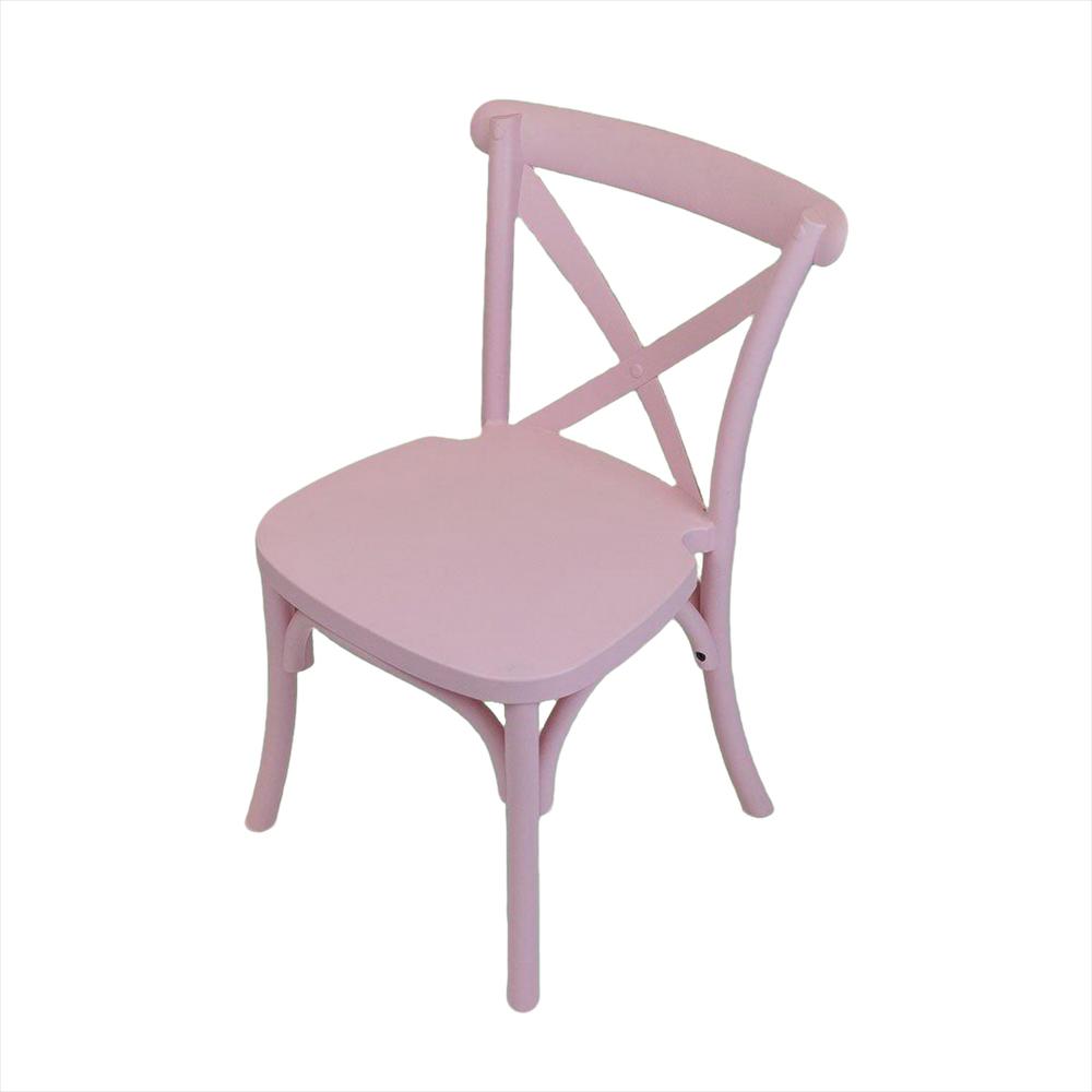 Silla Crossback Pp Para Niños, Color Rosado img #1