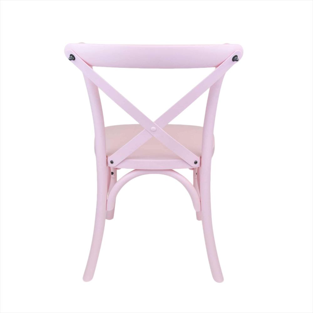 Silla Crossback Pp Para Niños, Color Rosado img #3