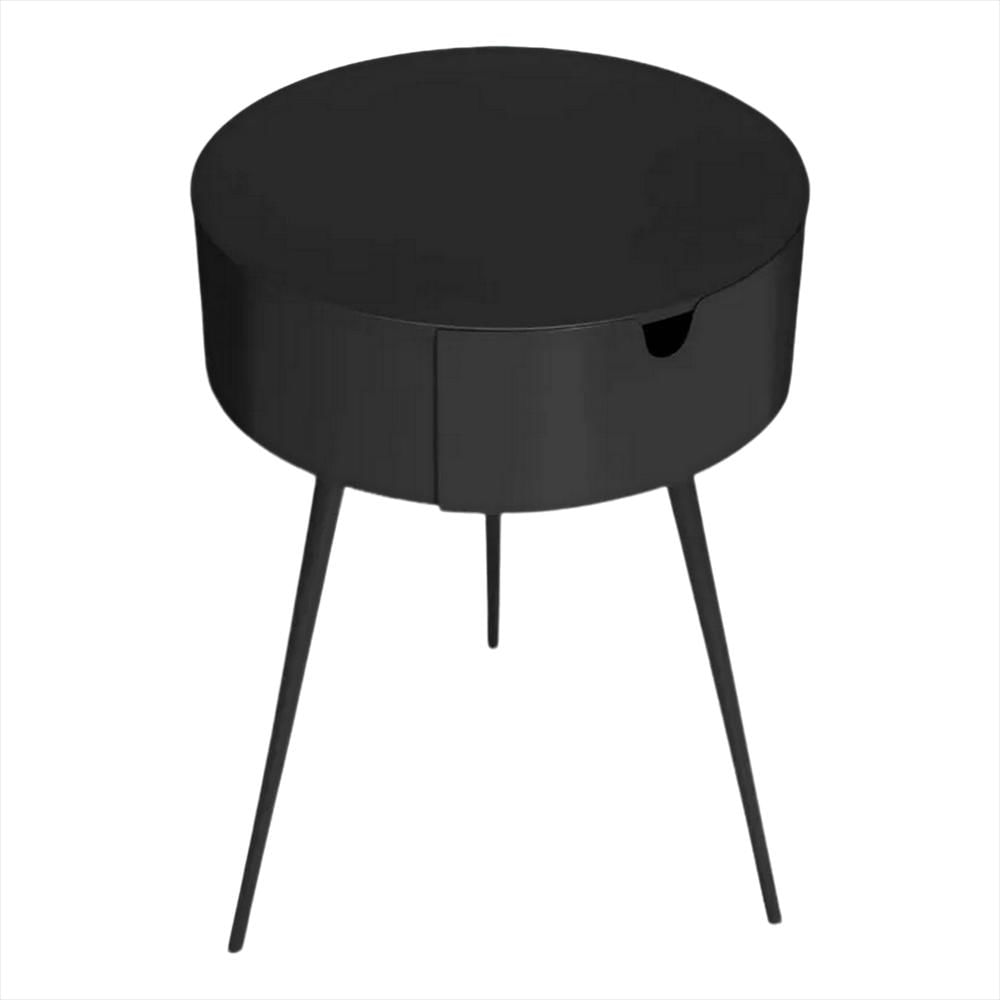 Mesita Auxiliar Con Cajon 105 Color Negro img #1