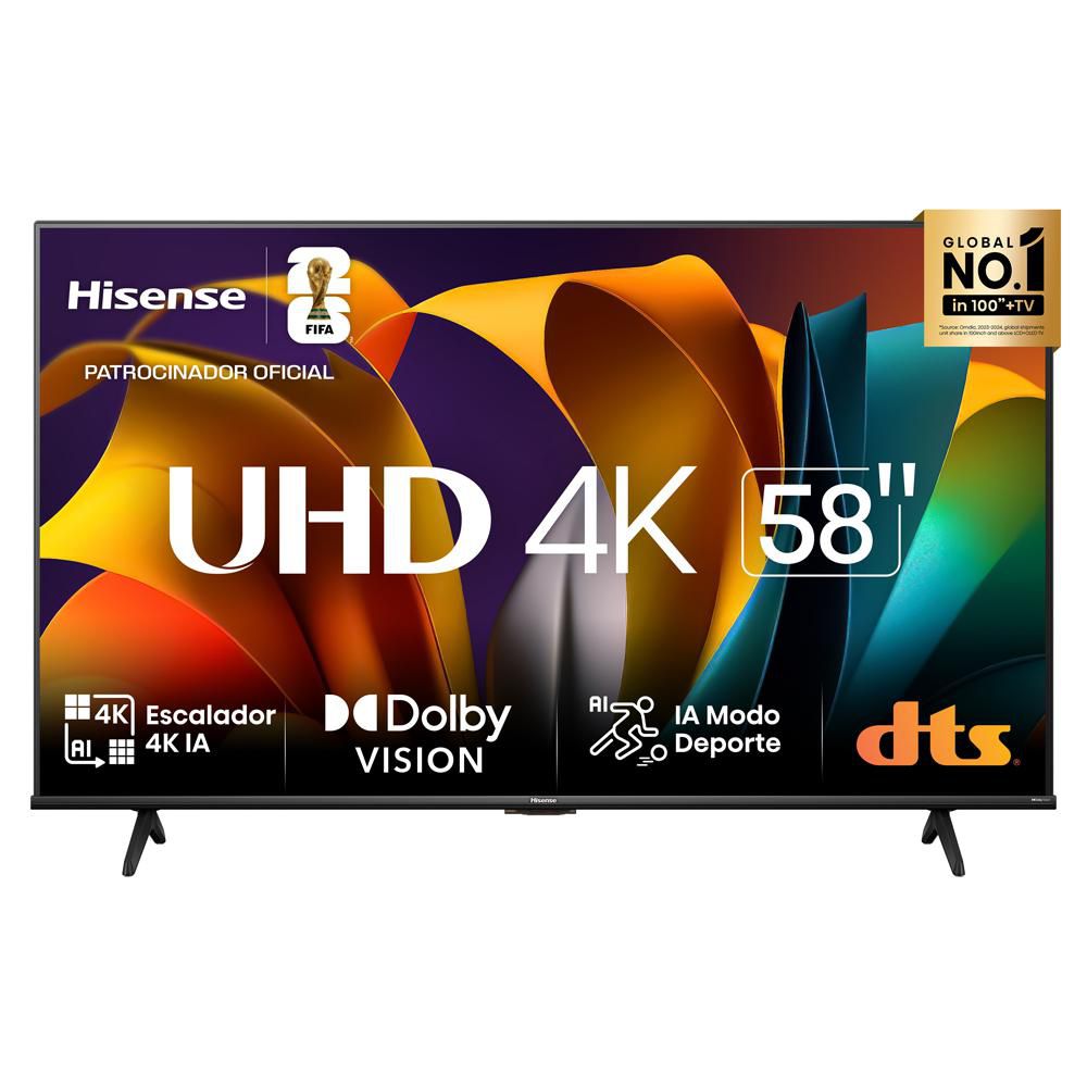 Televisor HISENSE 58 pulgadas LED Uhd4K Smart TV 58A6N img #1