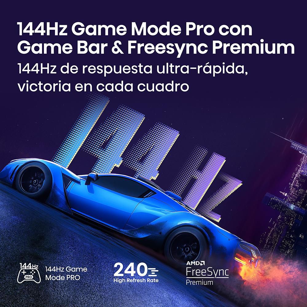 Televisor HISENSE 65 pulgadas QLED Uhd4K Smart TV 65Q7QG, 144Hz, TV Gaming img #5
