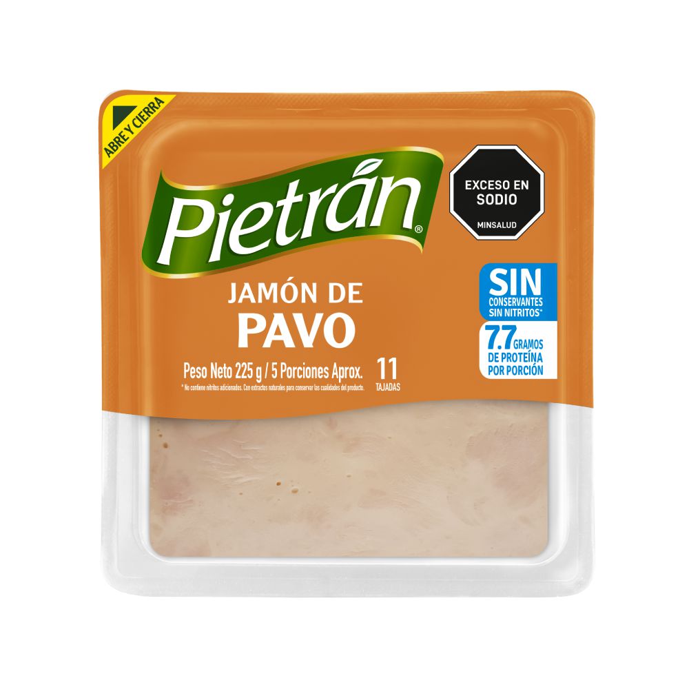 Jamón de pavo PIETRAN sin conservantes (225  gr)