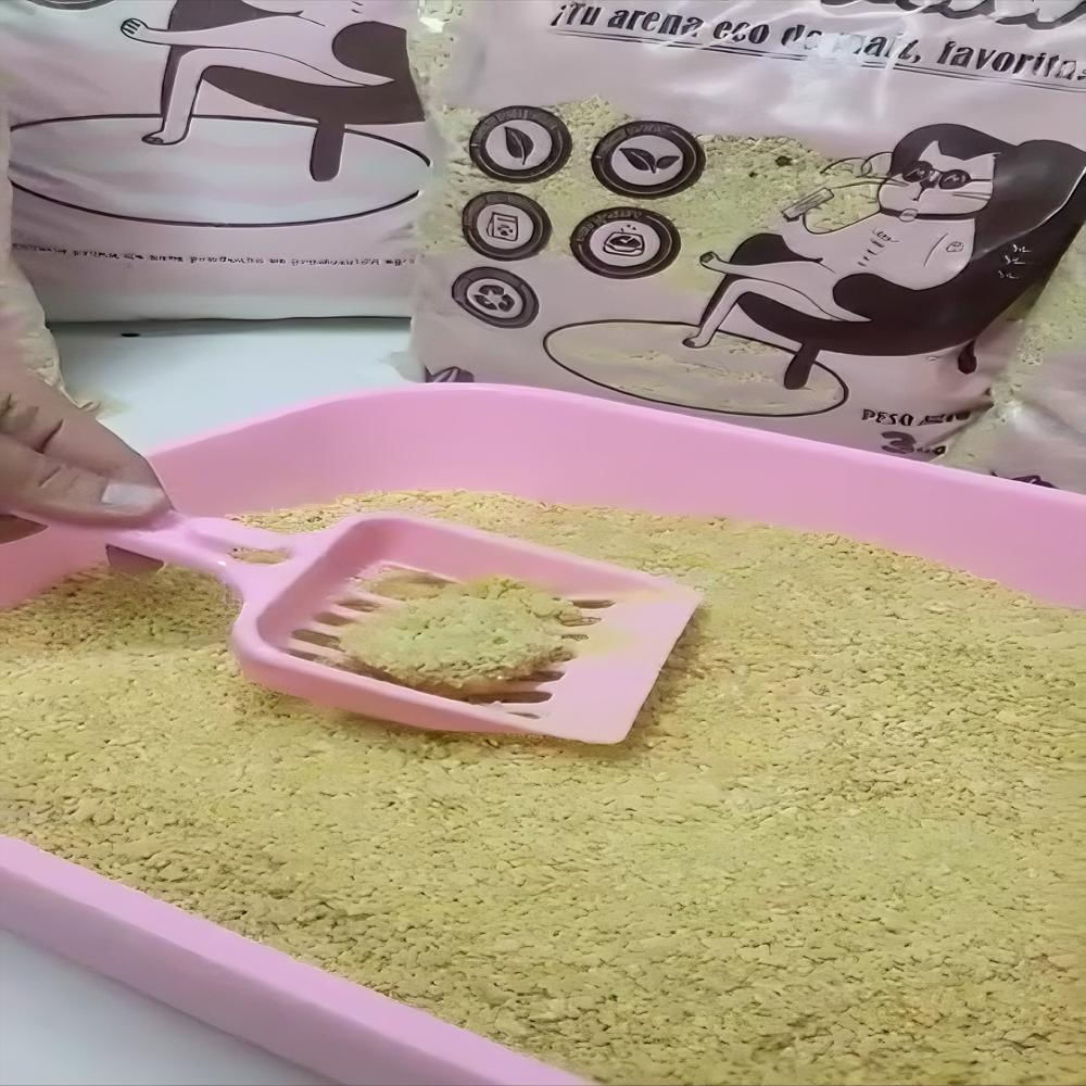 Arena De Maíz Para Gatos 3Kg Amibauu img #2