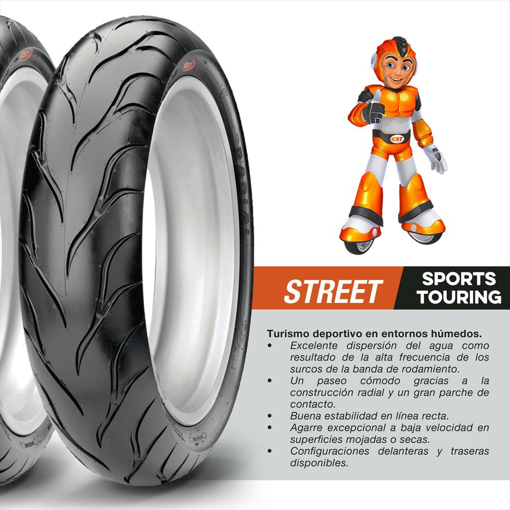 Set Llanta 110/70R17 Y 140/70R17 Cst Original Cb190r img #3