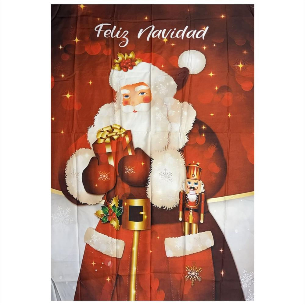 Set X6 Fundas Y Mantel Navideño Diseño Papa Noel img #4