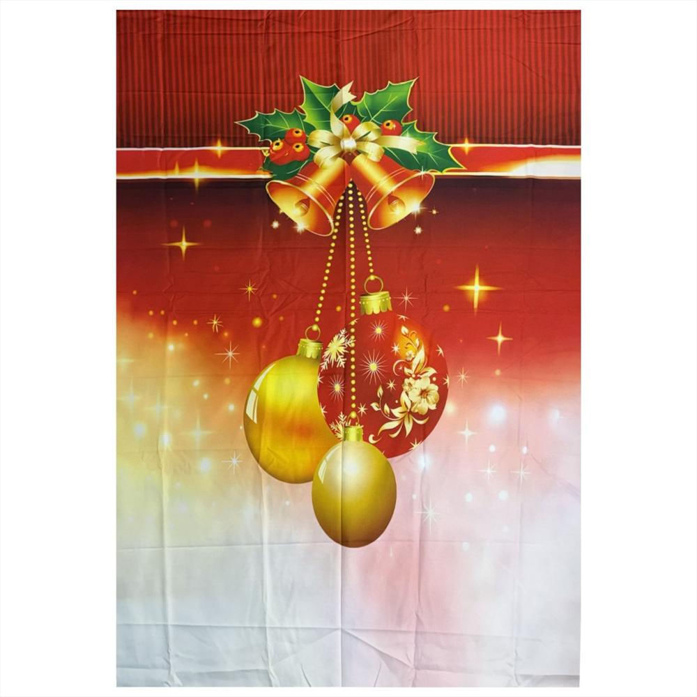 Set X6 Fundas Navideñas Campanas Con Mantel Comedor img #4