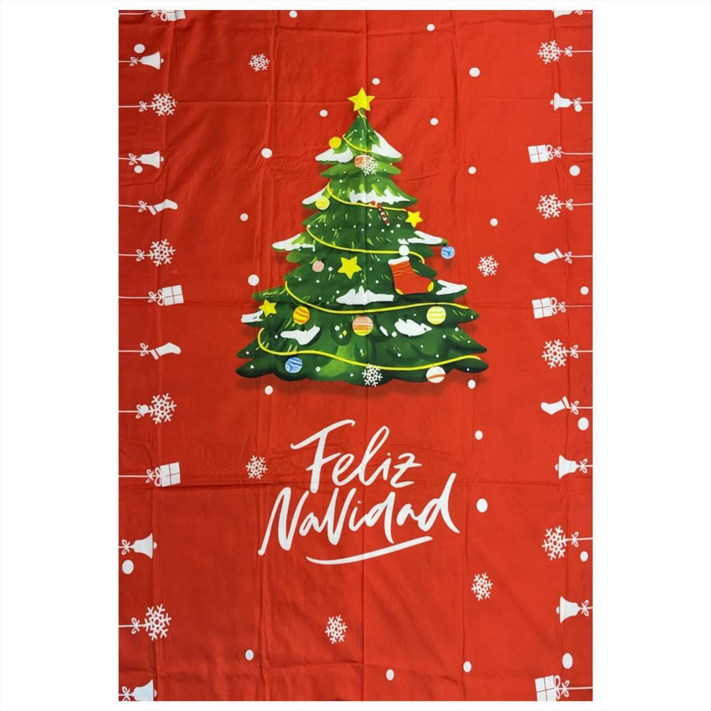 Set X6 Fundas Navideñas Árbol De Navidad Con Mantel img #4