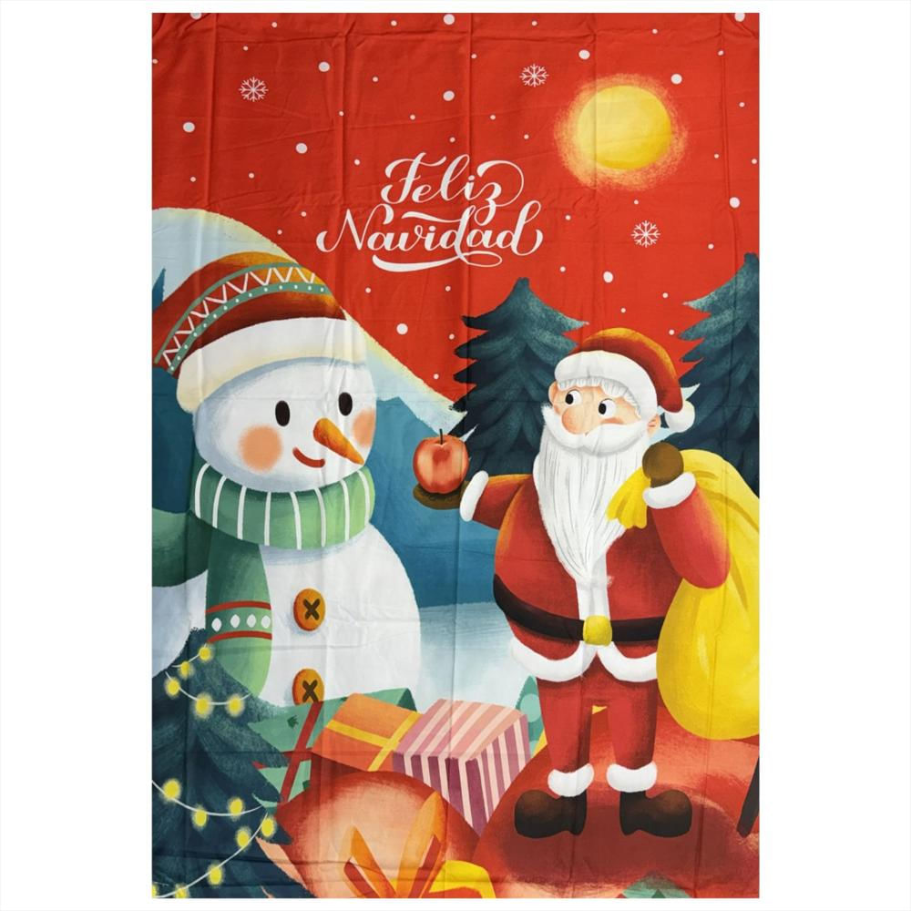 Set X6 Fundas Para Sillas Y Mantel Muñeco De Nieve img #4