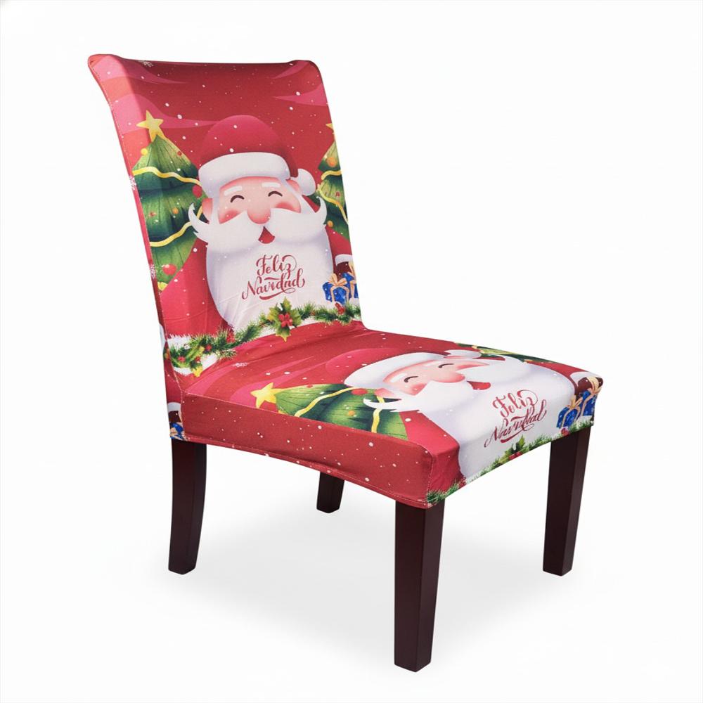 Set X6 Fundas Navideñas Merry Christmas Con Mantel Comedor img #1