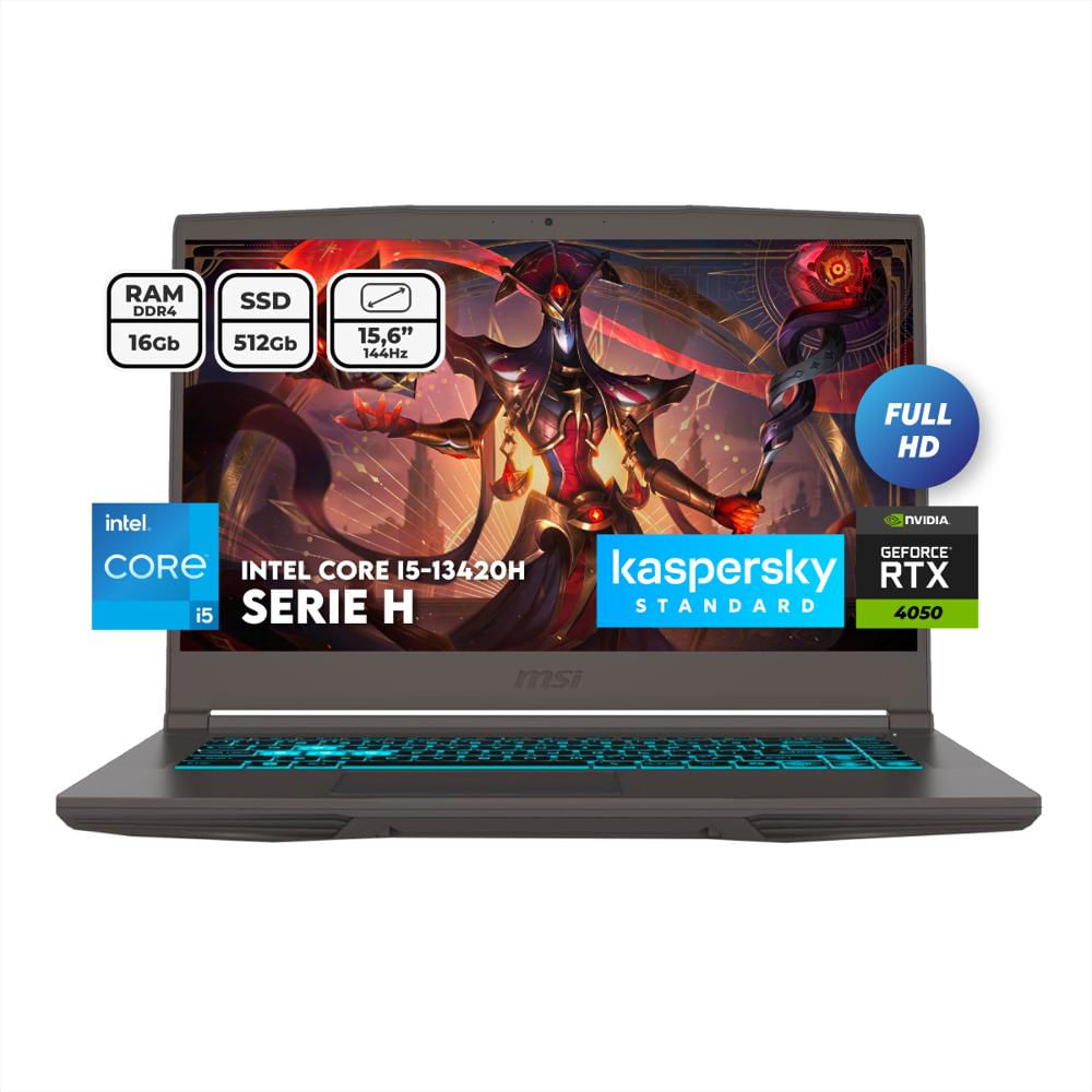 Laptop Gamer Msi Thin I5 13420H Ram 16Gb Ssd 512Gb Rtx 4050 Laptop Gamer Msi Thin I5 13420H Ram 16Gb Ssd 512Gb Rtx 4050