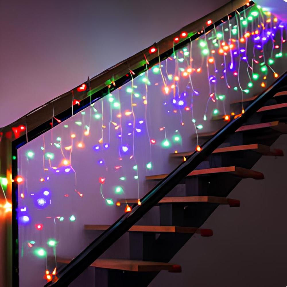 Luz Navidad Cascada 200 Bombillos 6 Metros img #1