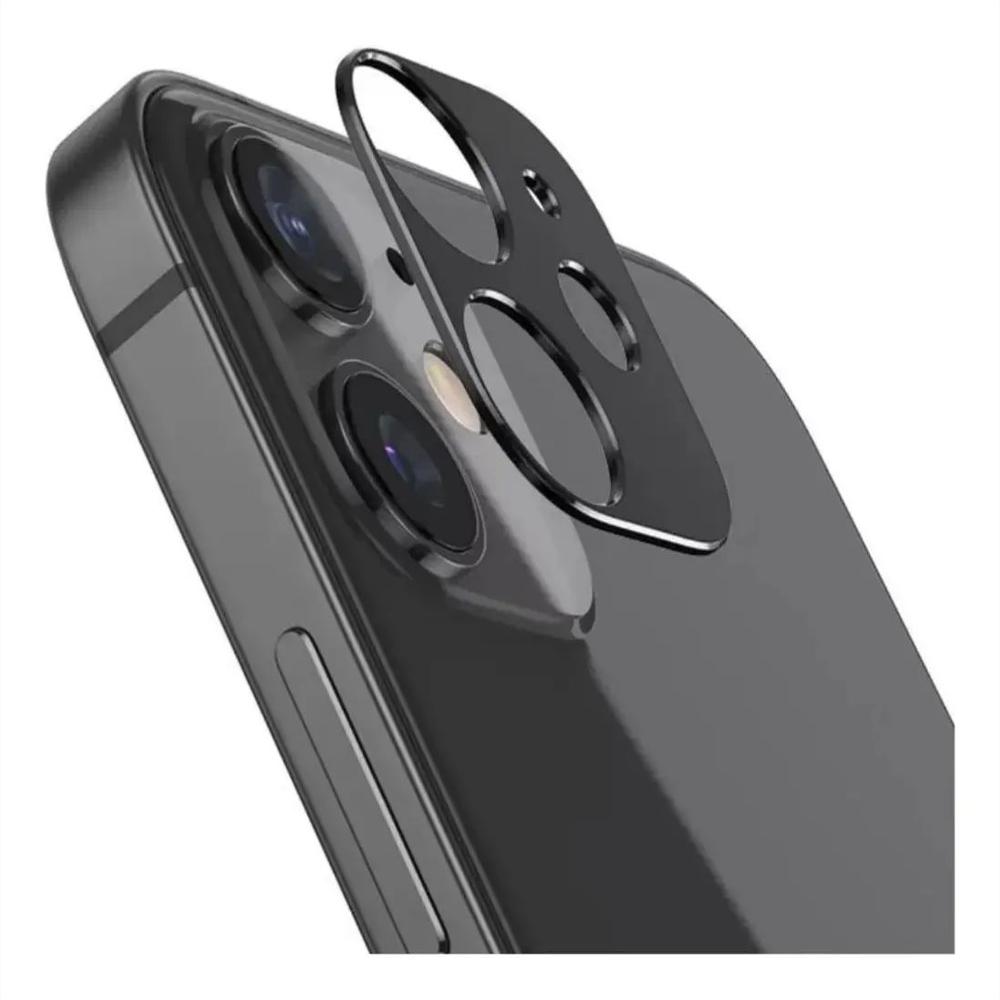 Protector Camara En Aluminio Negro Para Iphone 12 Mini img #1