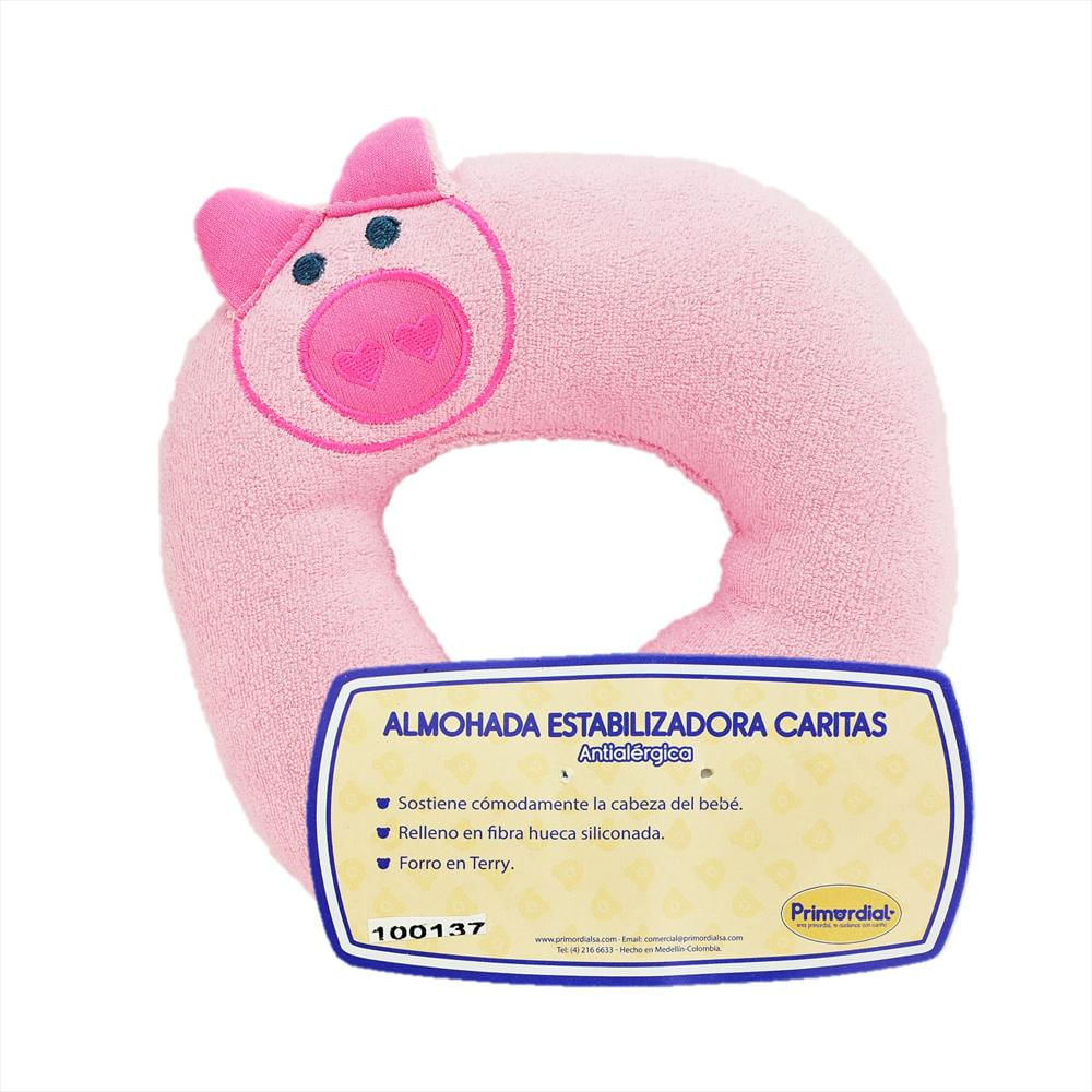 Almohada Bebé Cojín Antialérgico Niña Rosa