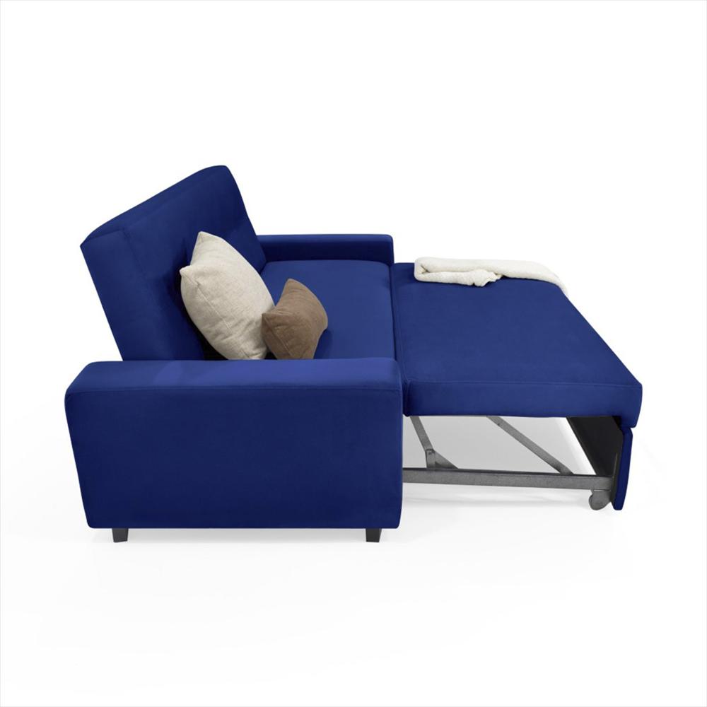 Sofa Cama Azul Contemporaneo En Tela Poliester img #3