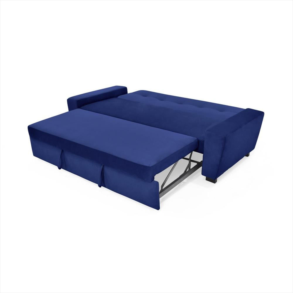 Sofa Cama Azul Contemporaneo En Tela Poliester img #4