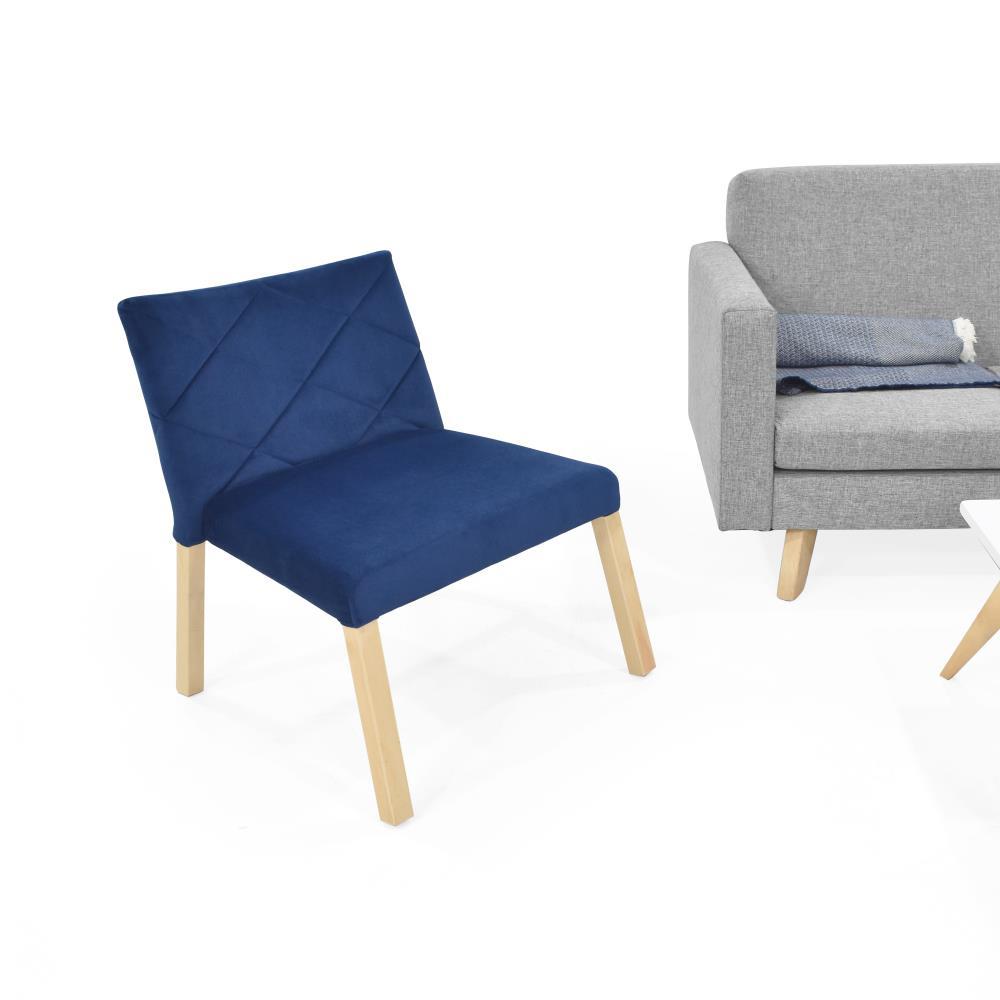 Sala Burdeos Plata Y Poltrona Singapur Azul + Mesa Centro Nova img #4