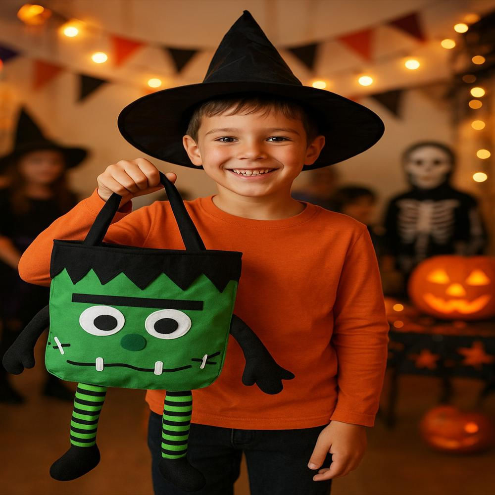 Bolsa Para Recoger Dulces Frankenstein Monstruo Halloween img #4