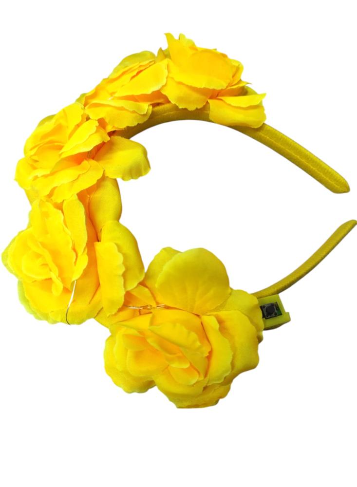Diadema De Flores Artificiales Con Luces Para Halloween img #2