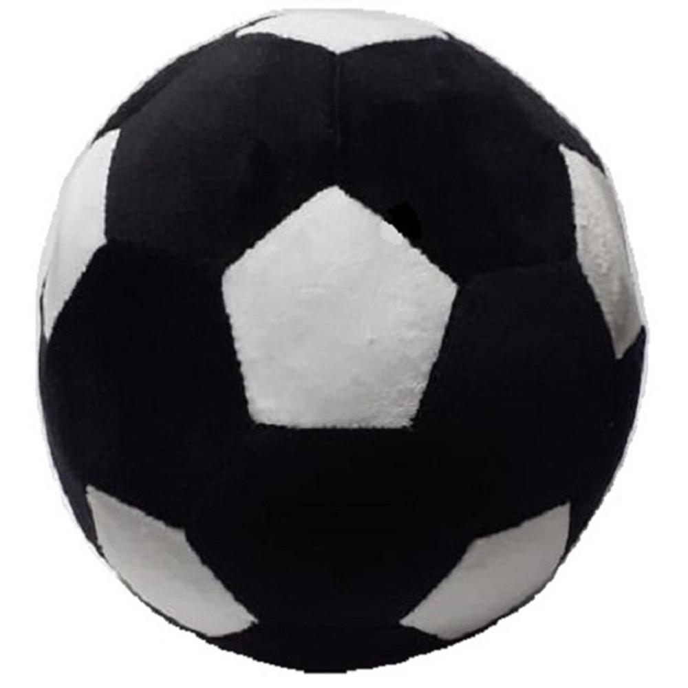Balon De Futbol De Peluche Negro Y Blanco img #1