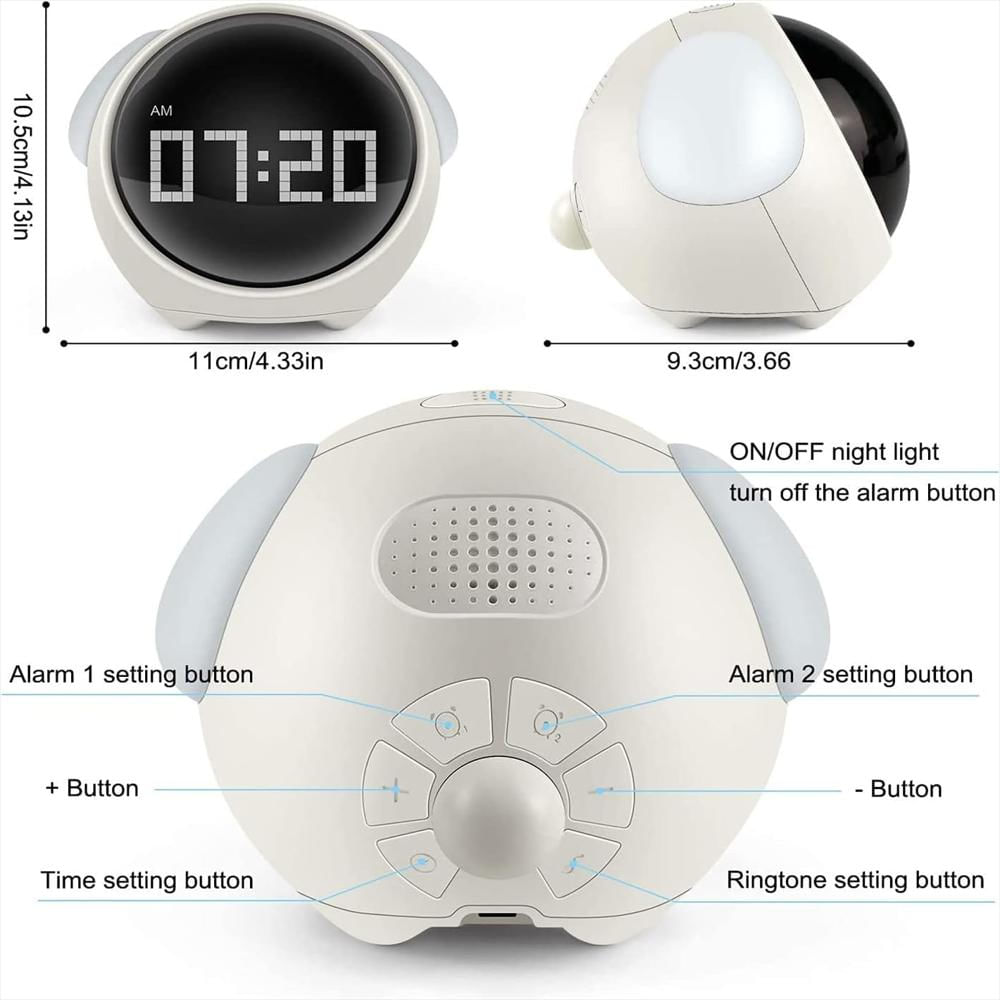 Reloj Despertador Infantil Interactivo Con Emojis Animados img #4