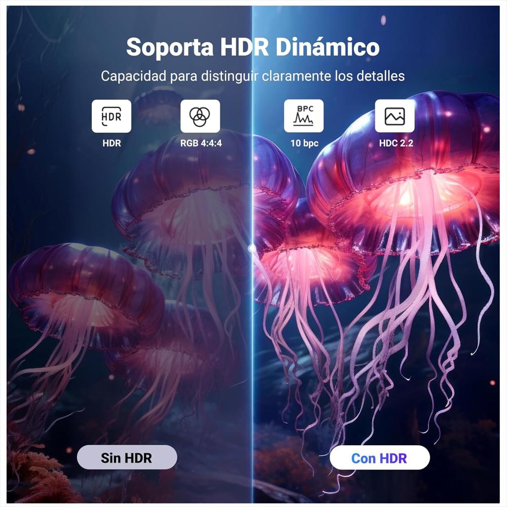Cable Displayport 1.4 Dp 8K@60Hz 4K@144Hz Hdr 32,4 Gbps 2M img #5